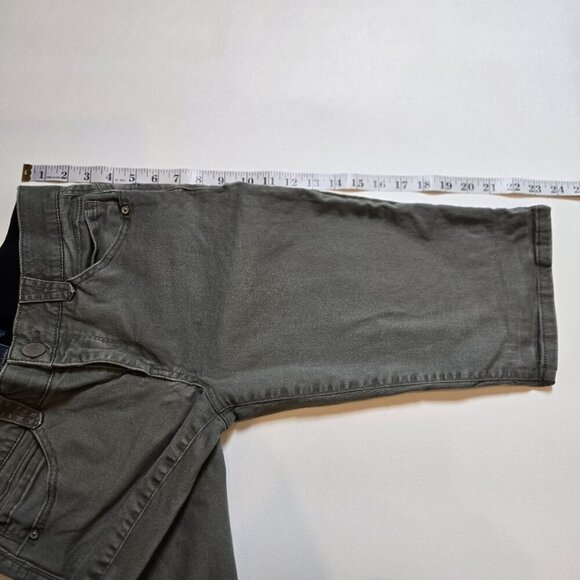 Democracy Shorts Women's 8 Absolution Technology Stretch Grey Gray Casual Cotton - Picture 6 of 9